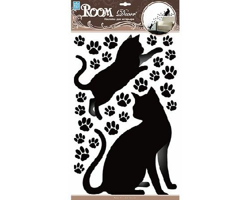 картинка Наклейка интерьерная RCA кошачий след/гербарий/птички в ассортименте от магазина АСЯ
