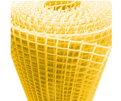 картинка GARDEN SHOW Сетка для цветников из пластика (18х18мм ) 0,5х5м, цвет желтый от магазина АСЯ