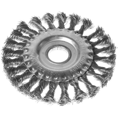 картинка Корщетка дисковая прямая (стальная витая проволока) 125мм 22,2мм 39030 от магазина АСЯ