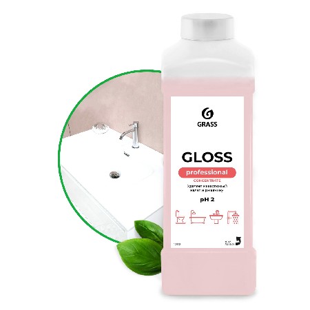 картинка Концентрированное чистящее средство для ванной комнаты Grass Gloss 1л от магазина АСЯ