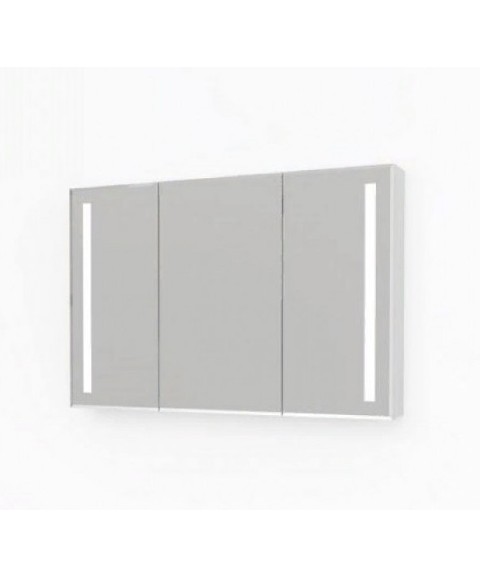 картинка Шкаф зеркальный Практик 105 Белый с подсветкой  от магазина АСЯ