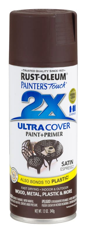 картинка Краска Painter’s Touch Ultra Cover 2X универсальная полуматовая, эспрессо, 340 гр от магазина АСЯ
