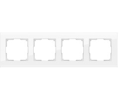 картинка Рамка Werkel на 4 поста белый, стекло WL01-Frame-04 от магазина АСЯ
