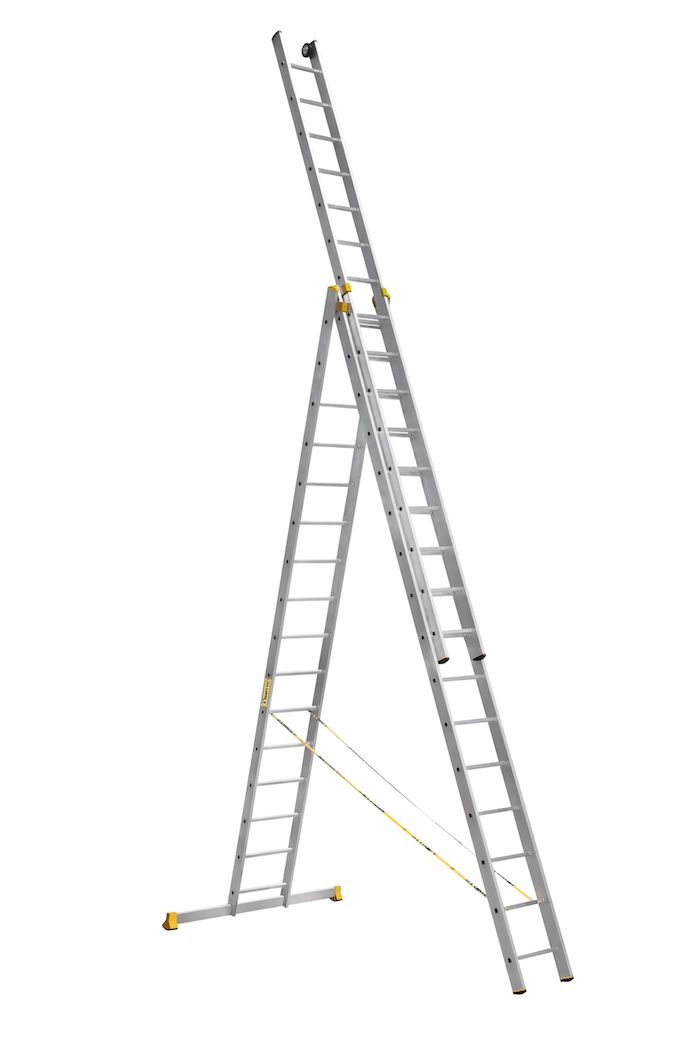 картинка Лестница-стремянка трехсекционная Алюмет 9316 от магазина АСЯ
