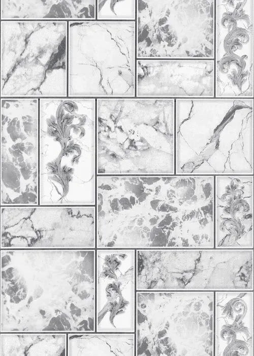 картинка Обои Vilia Агат 1572-21 0,53х10м, серый, винил на бумажной основе от магазина АСЯ