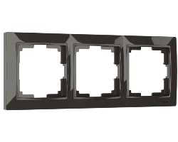 картинка Рамка Werkel 3 поста серо-коричневый WL03-Frame-03 от магазина АСЯ