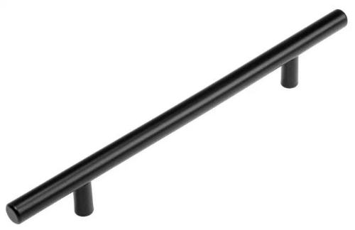 картинка Ручка-рейлинг, облегченная, d=12 мм, м/о 160 мм, цвет черный 5040603 от магазина АСЯ