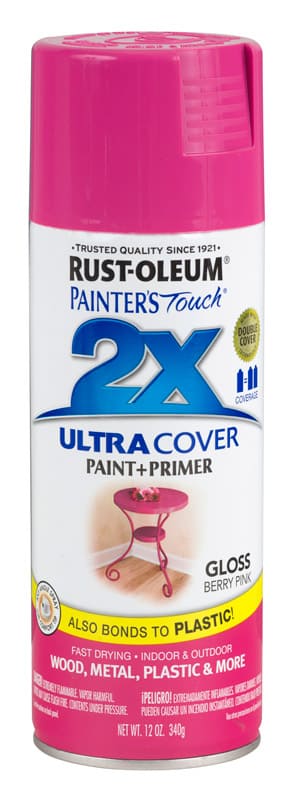 картинка Краска Painter’s Touch Ultra Cover 2X универсальная глянцевая, розовая ягода, 340 гр от магазина АСЯ