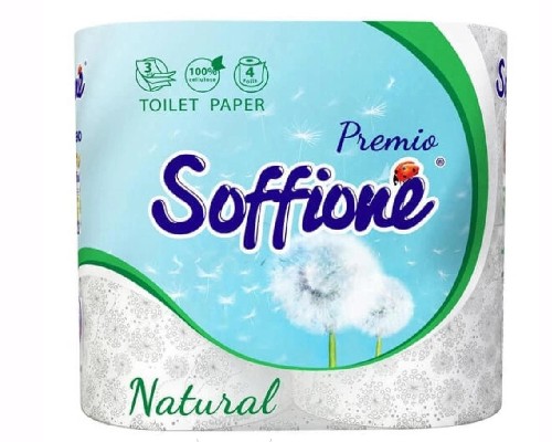 картинка Туалетная бумага Soffione  4 рулона в ассортименте от магазина АСЯ