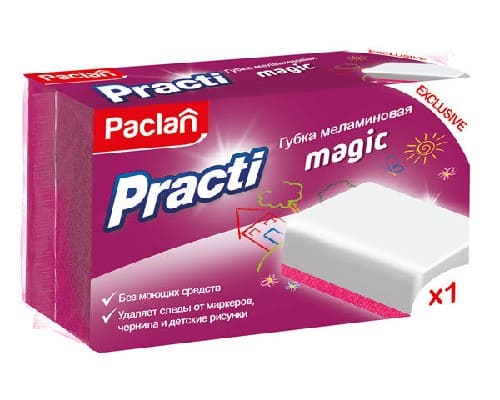 картинка Губка меламиновая Paclan Practy Magic 409140 от магазина АСЯ