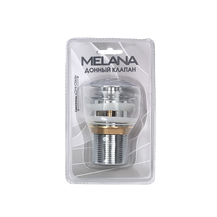 картинка Донный клапан MELANA с переливом (хром) MLN-335302CH от магазина АСЯ