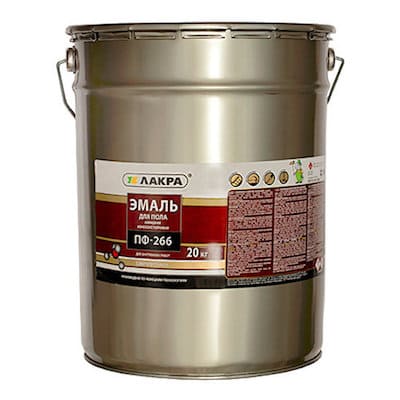 картинка Эмаль Лакра ПФ-266 20 кг красно-коричневая от магазина АСЯ