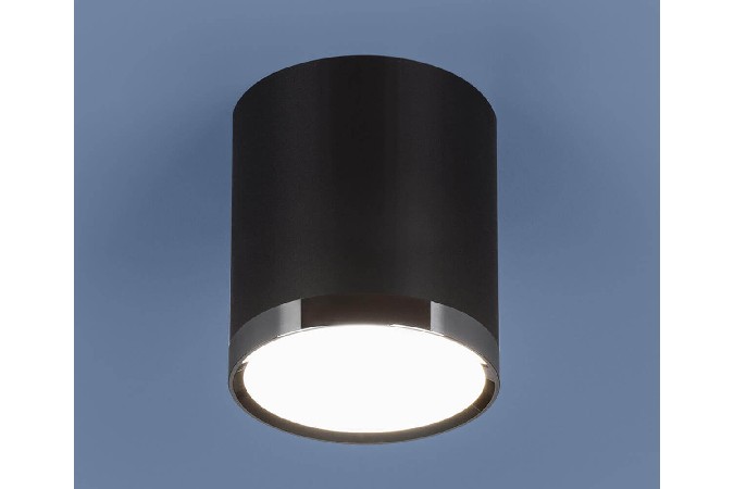 картинка Потолочный светодиодный светильник DLR024 6W 4200K черный матовый от магазина АСЯ