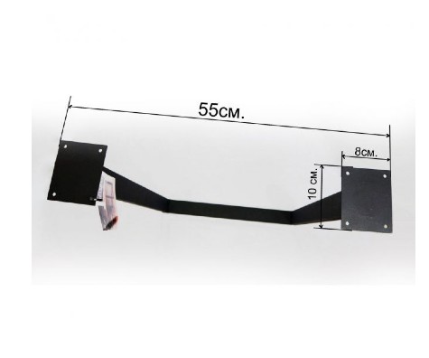 картинка Подстолье LOFT(Лофт) - черное, 800х550 мм, регулируемое основание M10 от магазина АСЯ