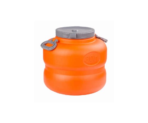 картинка Канистра-бочка для воды, пищевая Байкал 30л оранжево-серый М7598 от магазина АСЯ