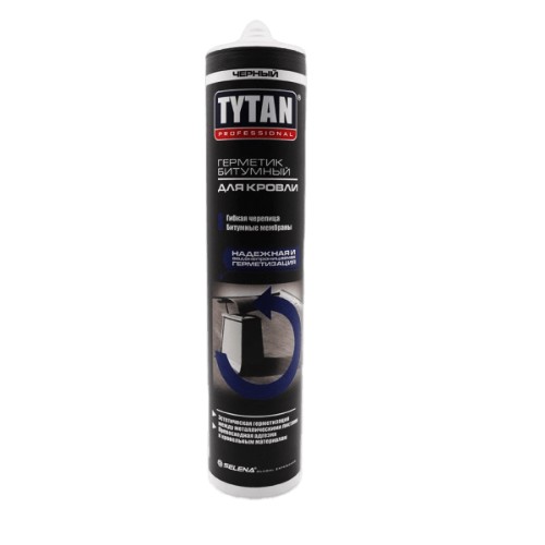 картинка Герметик битумный для кровли Tytan Professional черный 310 мл от магазина АСЯ