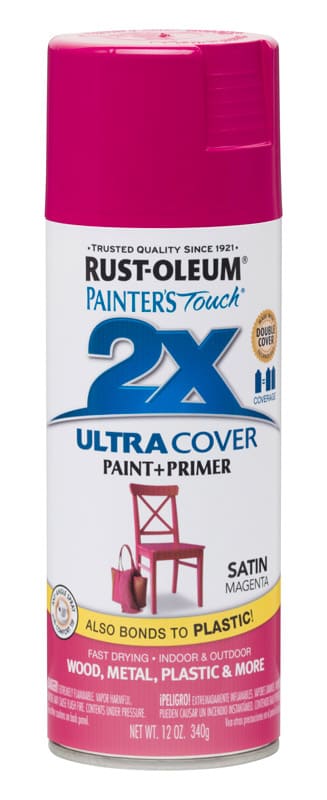 картинка Краска Painter’s Touch Ultra Cover 2X универсальная полуматовая, фуксия, 340 гр от магазина АСЯ