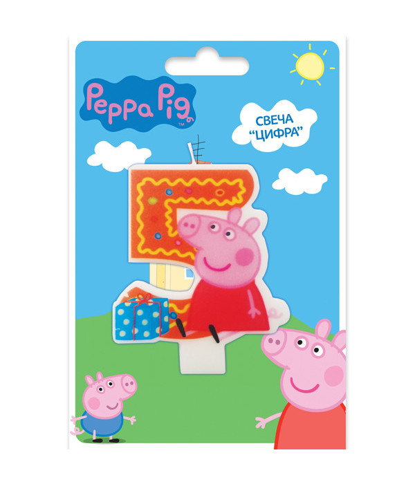 картинка Свеча-цифра My Little Pony / Peppa Pig / Ben & Holly's / PJMASKS, в ассортименте от магазина АСЯ