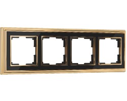 картинка Рамка Werkel на 4 пост золото/черный WL17-Frame-04 от магазина АСЯ