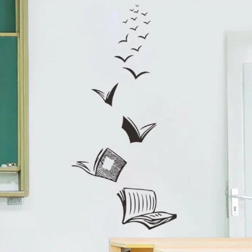 картинка Наклейка интерьерная "Летящие книги" 30х60 см 7599384 от магазина АСЯ