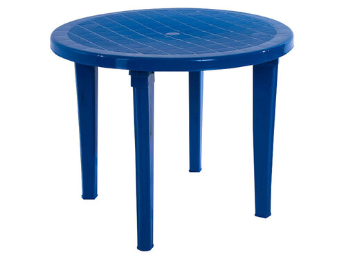картинка Стол круглый синий 900 мм пластиковый от магазина АСЯ