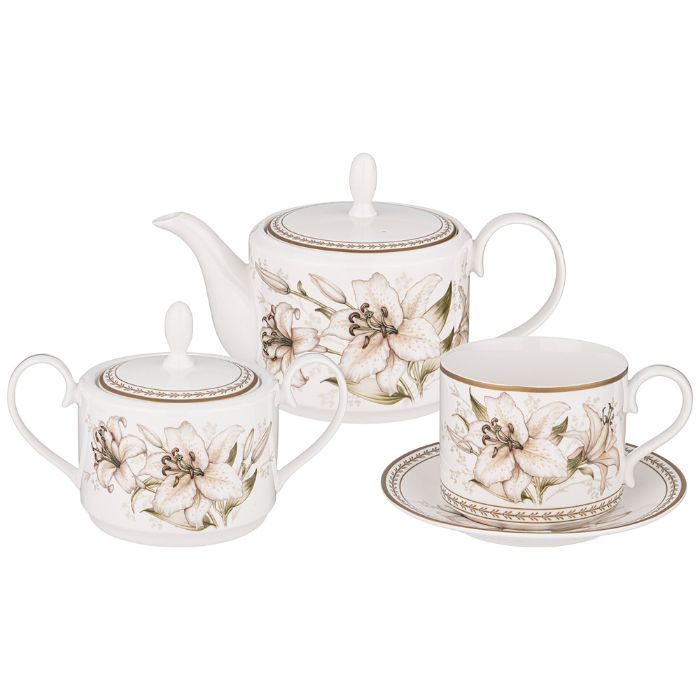 картинка Чайный сервиз на 6 персон Lilies Lefard, 590-268 от магазина АСЯ