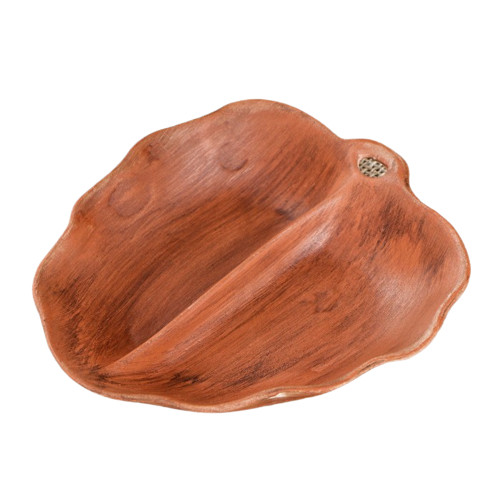 картинка Менажница "Берёзовый листочек", 2 ячейки, гладкая, красная глина, 1378383 от магазина АСЯ