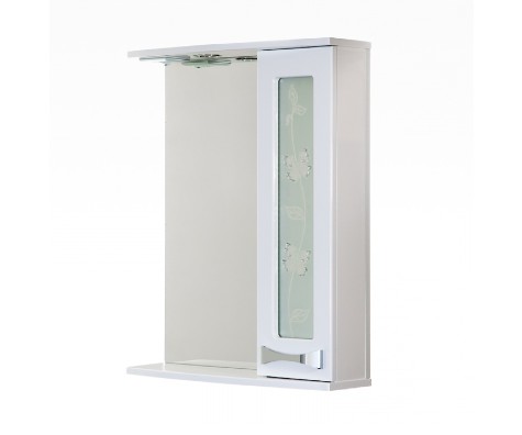 картинка Шкаф-зеркало Лантана 65 Белый, правый,с подсветкой от магазина АСЯ