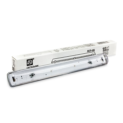 картинка Светильник люминесцентный влагозащищенный ЛСП-456 1х18Вт Т8/G13 IP65 ASD от магазина АСЯ