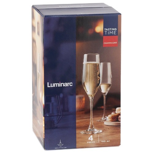 картинка Набор бокалов Luminarc Tasting Time Champange для шампанского 160 мл, 4 шт. P6818 от магазина АСЯ