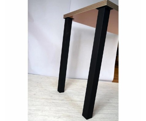 картинка Ножка квадратная для стола Барная в стиле LOFT(Лофт) - черная / Высота 110 см от магазина АСЯ