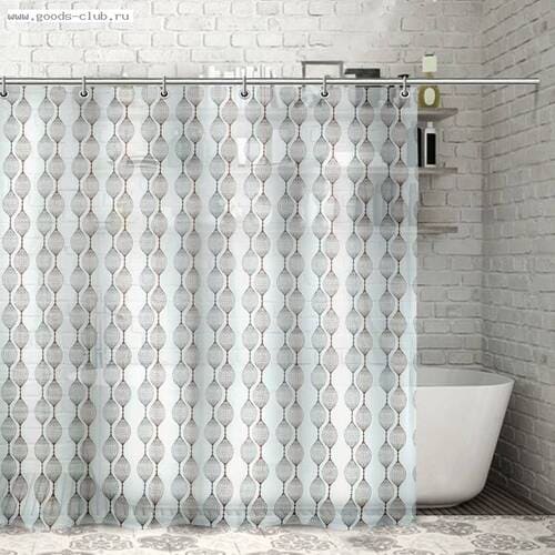 картинка Штора для ванной комнаты Доляна «Капли», 180×180 см, EVA, арт. 3096011 от магазина АСЯ