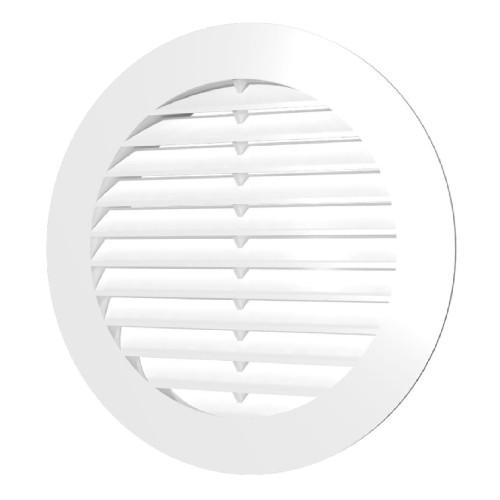 картинка Решетка вентиляционная круглая ERA D150 с фланцем D125 (A12RK) от магазина АСЯ