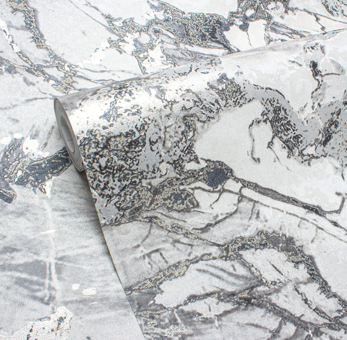 картинка Обои 98977 Ostima Allure 1,06х10,05 м серый, виниловые на флизелиновой основе от магазина АСЯ
