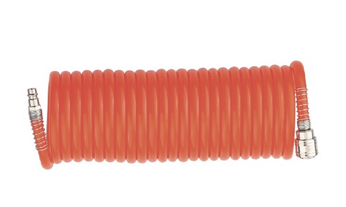 картинка Шланг спиральный воздушный с быстросъемными соединениями 10 м; 6х8 мм; 18 бар MATRIX 57004 от магазина АСЯ