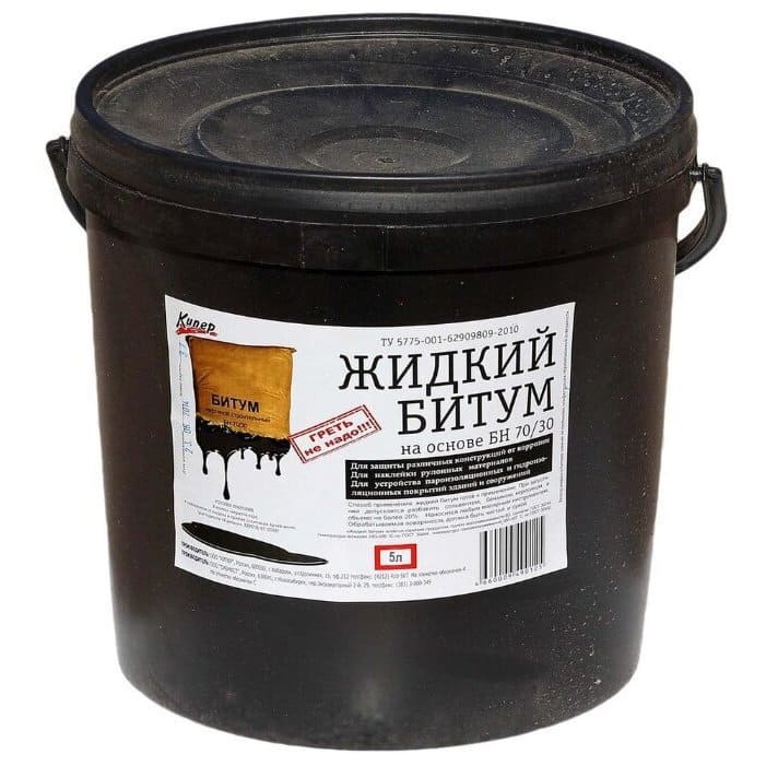 картинка Жидкий битум - мастика битумная 5 литров  от магазина АСЯ