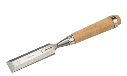 картинка Стамеска-долото с деревянной ручкой, хромованадиевая, 32мм Зубр ЭКСПЕРТ 18096-32 от магазина АСЯ