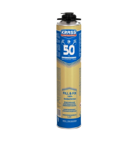 картинка Пена монтажная KRASS Professional V50 750мл от магазина АСЯ
