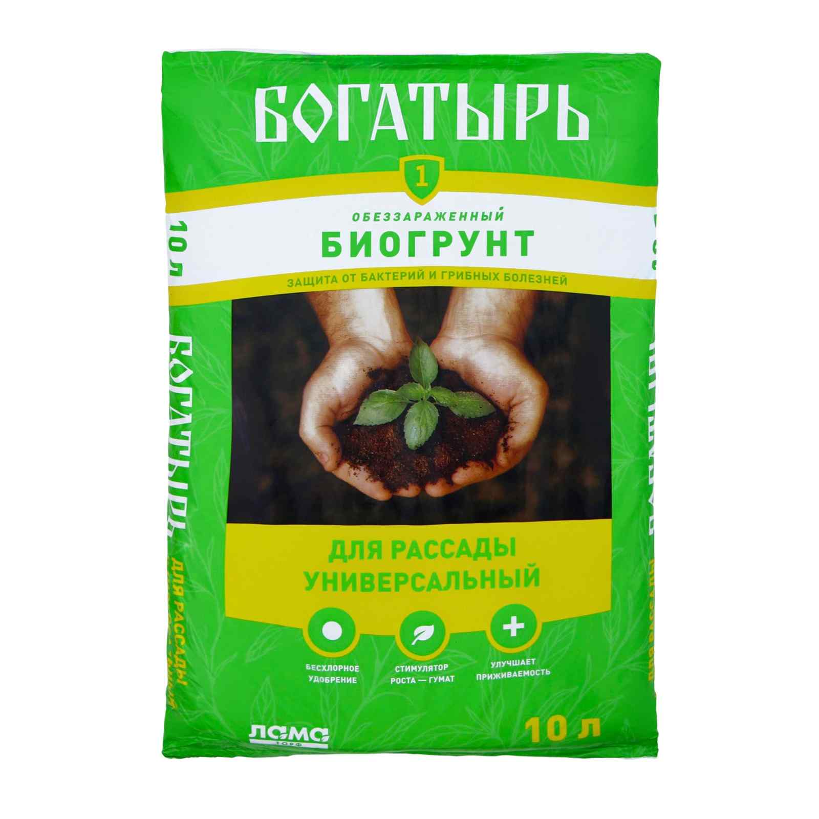 картинка Биогрунт Богатырь, для рассады, универсальный, 10 л, Lt001125										 от магазина АСЯ