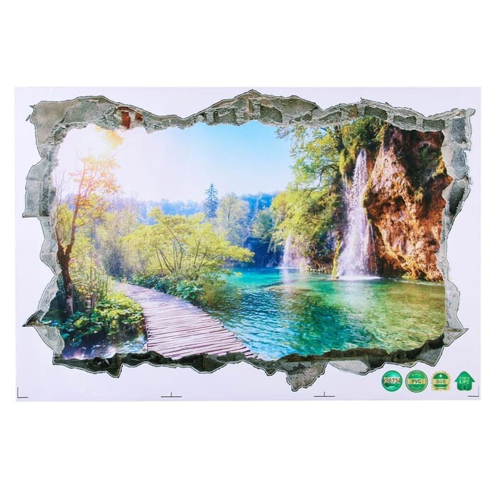 картинка Наклейка 3Д интерьерная "Природа" 90х60см, 7403502 от магазина АСЯ
