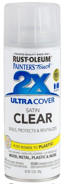 картинка Лак-спрей Rust-Oleum Ultra Cover 2x Clear Spray 0,340 л прозрачный полуматовый от магазина АСЯ