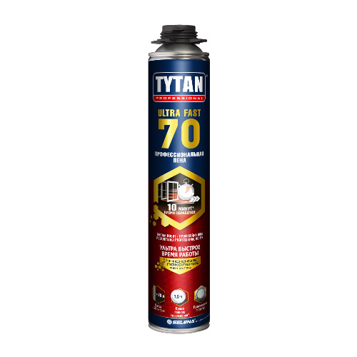 картинка Пена монтажная профессиональная Tytan Ultra Fast 70 летняя 870 мл от магазина АСЯ