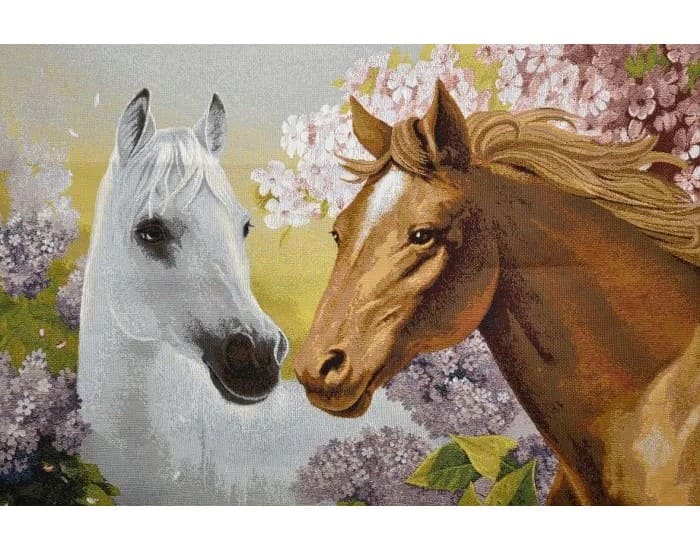 картинка Гобелен "Пара лошадей" 50х73 от магазина АСЯ