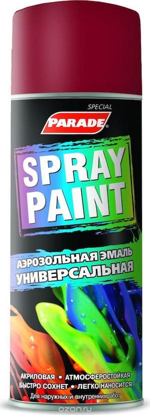 картинка Эмаль PARADE Spray Paint рубиново-красная, 520 мл от магазина АСЯ