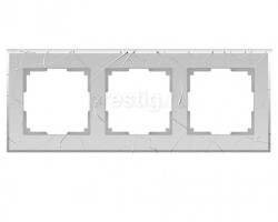 картинка Рамка Werkel Vitel на 3 поста серебряный WL06-Frame-03 от магазина АСЯ