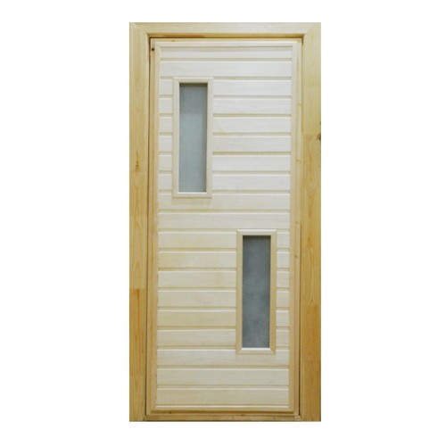 картинка Дверь для бани 180х70 см Тип-2,3,5 со стеклом, липа от магазина АСЯ