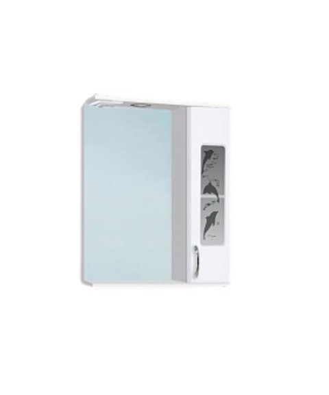 картинка Зеркало-шкаф Vako Панда Дельфин 550 с подсветкой, правый от магазина АСЯ