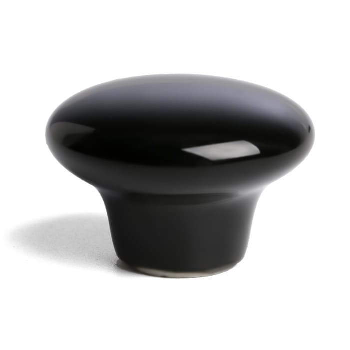 картинка Ручка-кнопка BOWL Ceramics 002, d=38, керамическая, черная 2772154 от магазина АСЯ