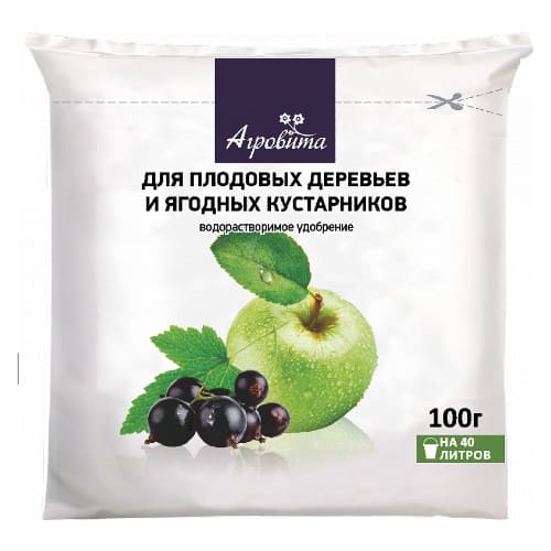 картинка Агровита для плодовых деревьев и ягодных культур 100гр от магазина АСЯ