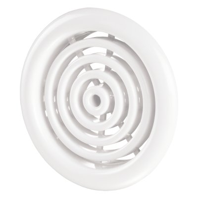 картинка Решетка вентиляционная круглая Vents МВ 51/2 бВ белая ABS от магазина АСЯ